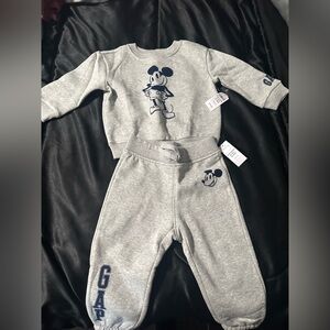 Gap Mickey Mouse sweats set